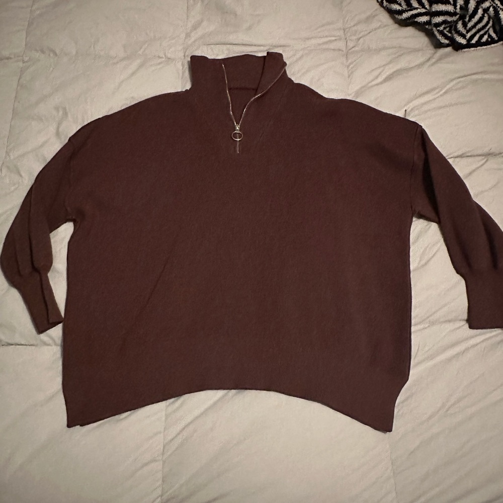 Amazon Rich Brown Turtleneck Sweater